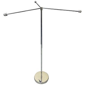 11-19.7" Metal Telescopic Flagpole with Three Single Reverse Banners