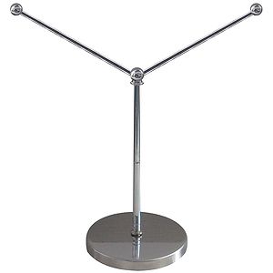 5.5-9" Metal Telescopic Flagpole with Two Single Reverse Flags