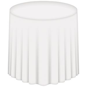 30" Round Customized Table Throw