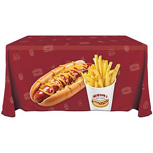 4' Knit Polyester Custom Throw Style Table Cover