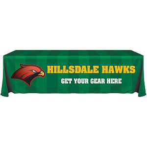 8' Knit Polyester Custom Throw Style Table Cover