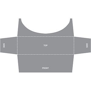 8' Customized Open Back Stretch Style Table Cover