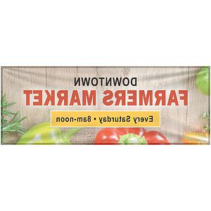 3' x 8' Custom Knitted Polyester Banner