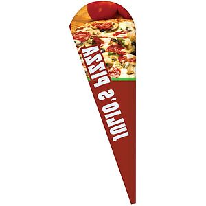 3' x 10' Custom Single Reverse Teardrop Flag