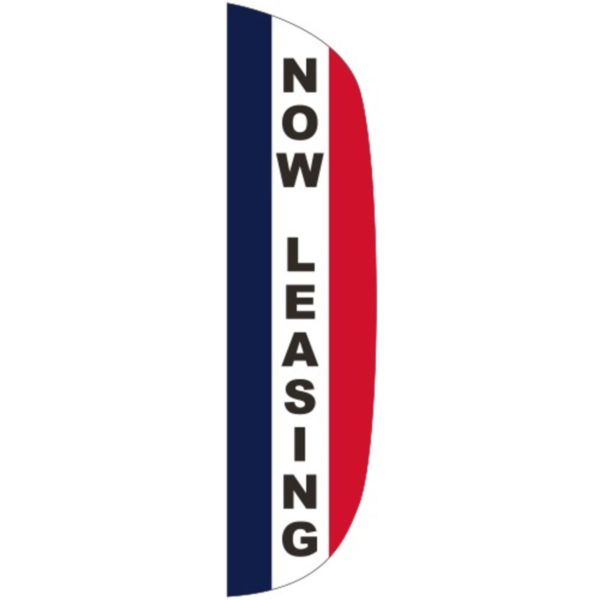 "NOW LEASING" 3' x 15' Message Flutter Flag