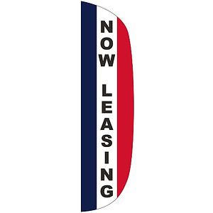 "NOW LEASING" 3' x 15' Message Flutter Flag