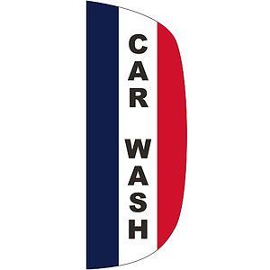 "CAR WASH" 3' x 8' Message Flutter Flag