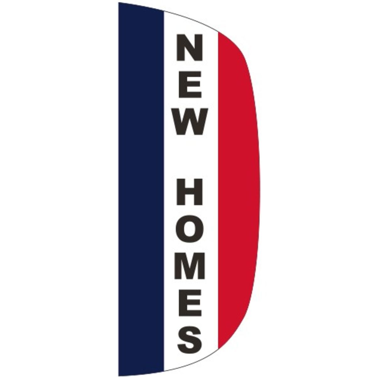 "NEW HOMES" 3' x 8' Message Flutter Flag