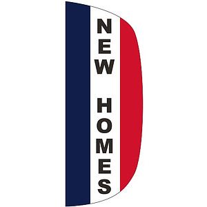 "NEW HOMES" 3' x 8' Message Flutter Flag