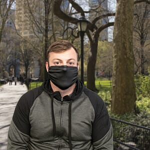 Black Microfiber Face Mask