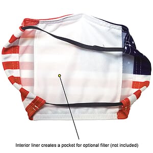 Flag Pattern Microfiber Face Mask
