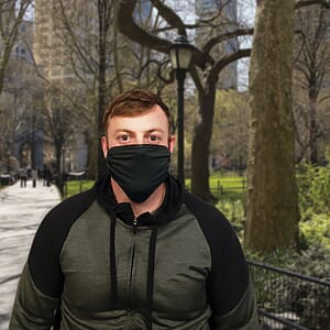 Premium Black Fabric Face Mask