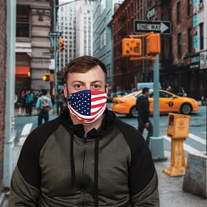 Premium Black Fabric Face Mask