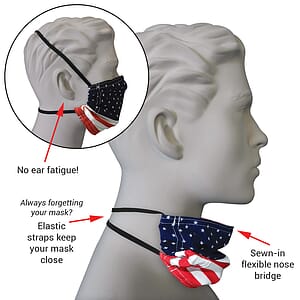 Premium Black Fabric Face Mask