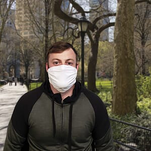 Premium White Fabric Face Mask