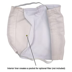 Premium White Fabric Face Mask