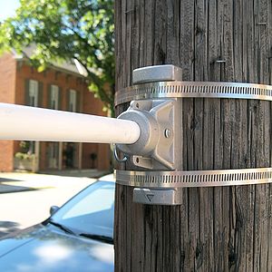 36" Single Economy Fiberglass Mounting Sets for Ave. Banners