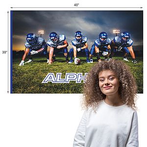 30" x 48" Rectangle Shaped Felt Banner