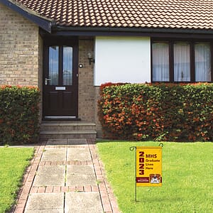 14" x 20" Custom Double Sided Garden Banner