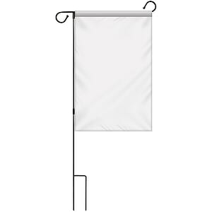 14" x 20" Custom Double Sided Garden Banner with Hardware