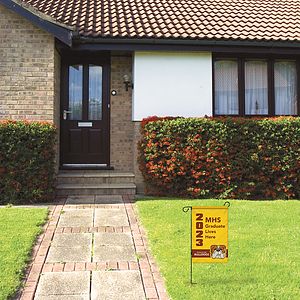 14" x 20" Custom Single Reverse Garden Banner with Hardware