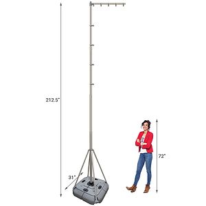 Giant Flagpole Hardware Set