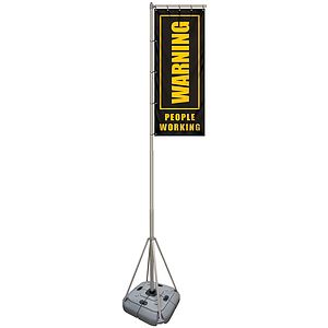 8' Giant Flagpole Kit Double Sided