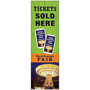 10' Giant Flagpole Replacement Banner Double Sided