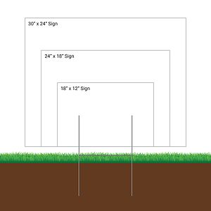 Small Hardware for Corrugated Yard Signs