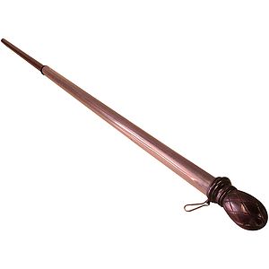 5' x 1" Dark Mahogany 1-Piece Pole