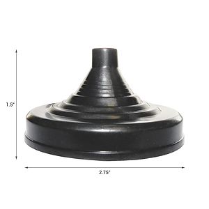 Weighted Black Stick Flag Base