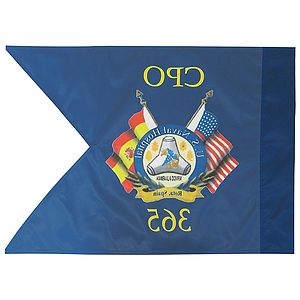 20" X 27.75" Custom Single Reverse Digitally Printed Military Guidon Flag