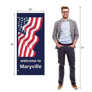 54" x 24" Custom Polyester Avenue Banner