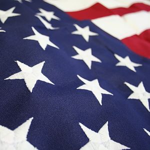 5' X 8' 2-ply Polyester U.S. Flag with Heading and Grommets (Imported)