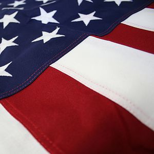 6' X 10' 2-ply Polyester U.S. Flag with Heading and Grommets