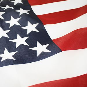 2' x 3' American Flag 68 Denier Printed Polyester w/Heading And Grommets