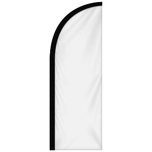 6' Single Reverse Custom Portable Half Drop Banners