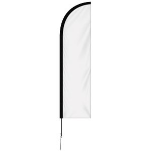 24 - Hour 8' Single Reverse Half Drop Banner with Hardware Set