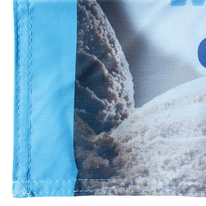 10' Double Sided Portable Half Drop Banner w/ Hardware Set