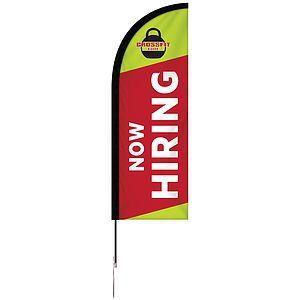 6' Double Sided Portable Half Drop Banner w/ Hardware Set
