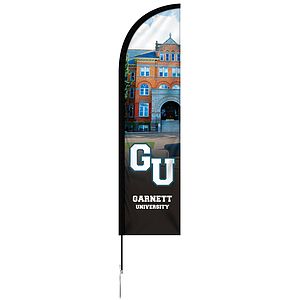 8' Double Sided Portable Half Drop Banner w/ Hardware Set