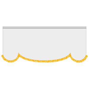 3' x 8' Parade Lead Banner with Fringe
