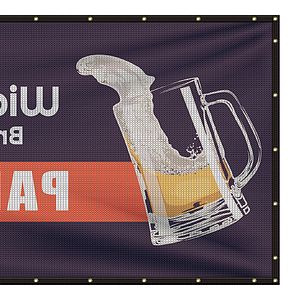 5' x 12' Premium Polyester Mesh Banner