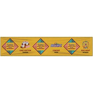 5' x 24' Premium Polyester Mesh Banner
