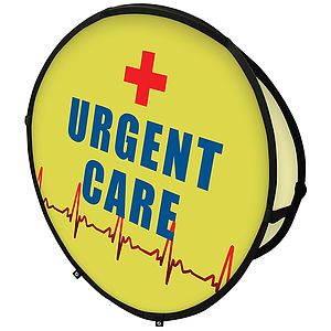 59" Circle Pop-Up Banner