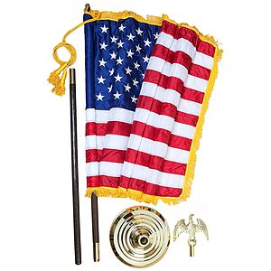 7' US Indoor Parade Set with 3' x 5' Nylon Flag