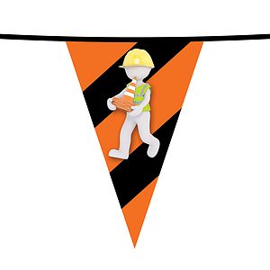 100' PVC Triangular Pennant Strings