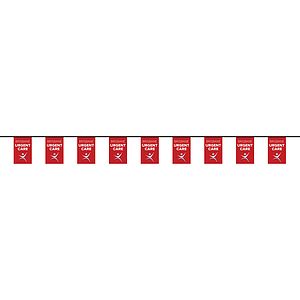 30' PVC Rectangular Pennant Strings