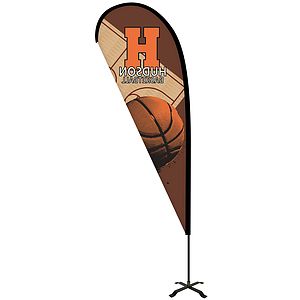 12' Portable Single Reverse Teardrop Kit with Cross Base