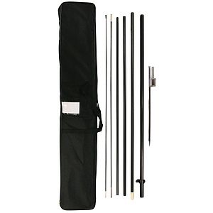 15' Single Reverse Portable Teardrop Banner w/ Hardware Set